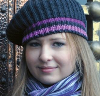 Шапка зимна плетена