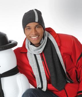 Мъжки шал два цвята