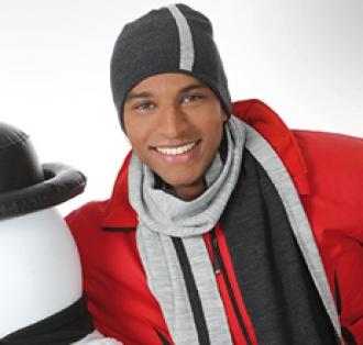 Мъжки шал два цвята