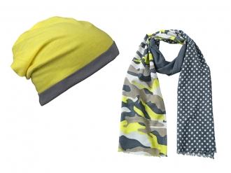 Камуфлажен шал с шапка