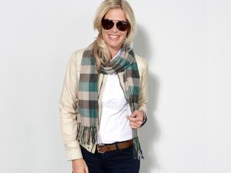 Зимен шал с шапка