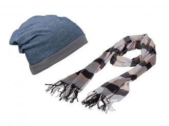 Зимен шал с шапка