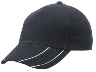 Шапка с две ленти на козирката